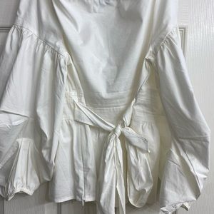 Off the shoulder white blouse